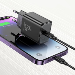 USB C 20W PD Joyroom JR-TCF06 įkroviklis - juodas