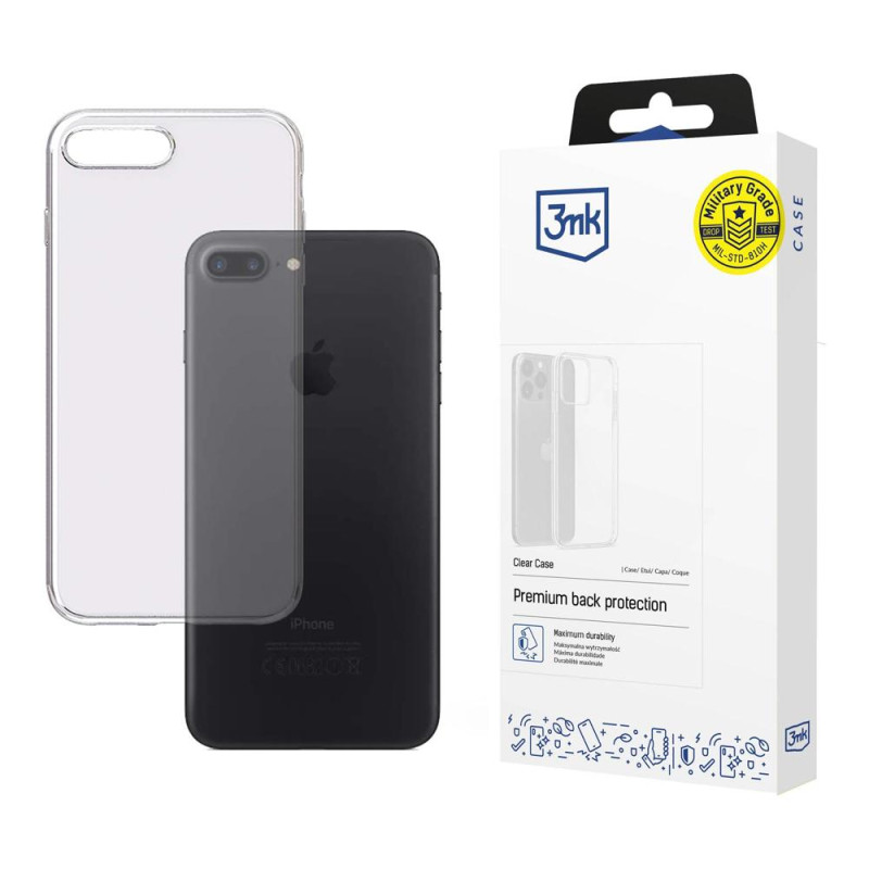 3mk skaidrus dėklas, skirtas iPhone 7 Plus / 8 Plus – skaidrus