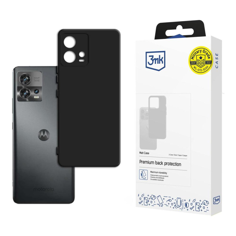 3mk matinis dėklas, skirtas Motorola Moto Edge 30 Fusion – juodas
