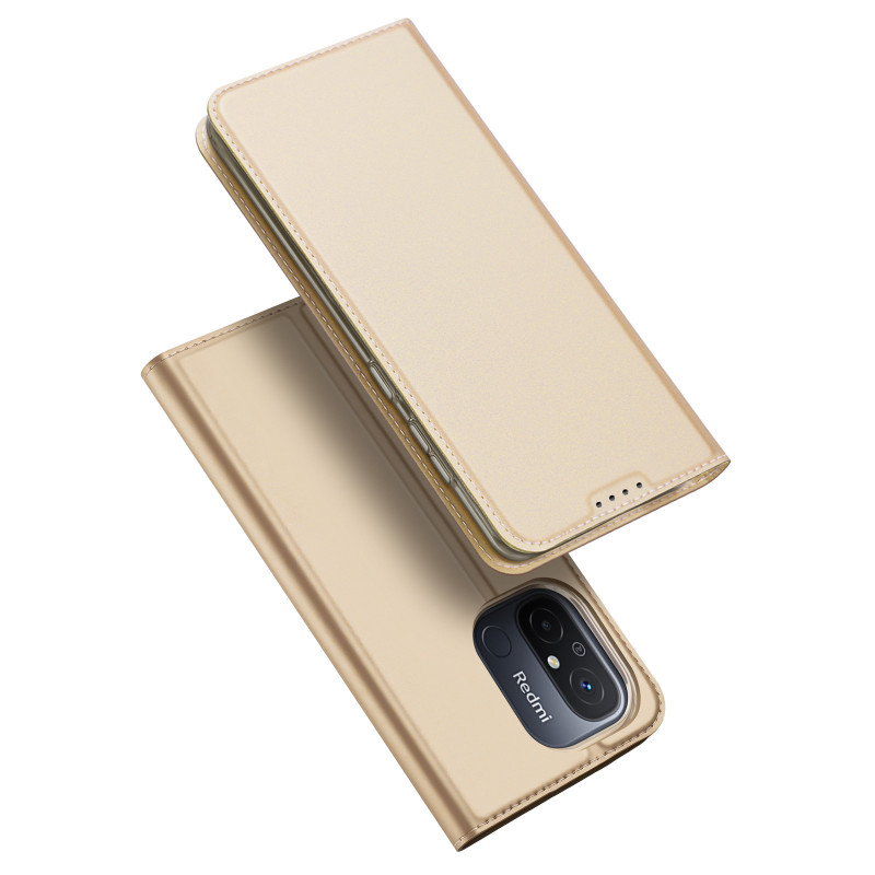 „Dux Ducis Skin Pro“ dėklas, skirtas „Xiaomi Redmi 11A“ / „Poco C55“ / „Redmi 12C“ atverčiamas dangtelis kortelės pinigi...