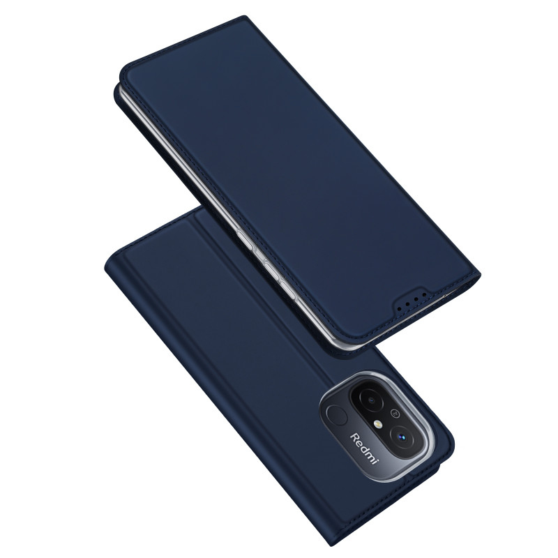 „Dux Ducis Skin Pro“ dėklas, skirtas „Xiaomi Redmi 11A“ / „Poco C55“ / „Redmi 12C“ dangtelis su „Flip Card“ piniginės st...