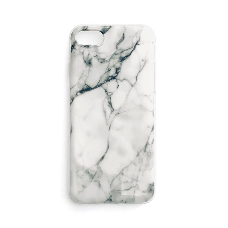 Wozinsky Marble Gel Case Cover Marble Xiaomi Redmi 10X 4G / Xiaomi Redmi Note 9 baltas