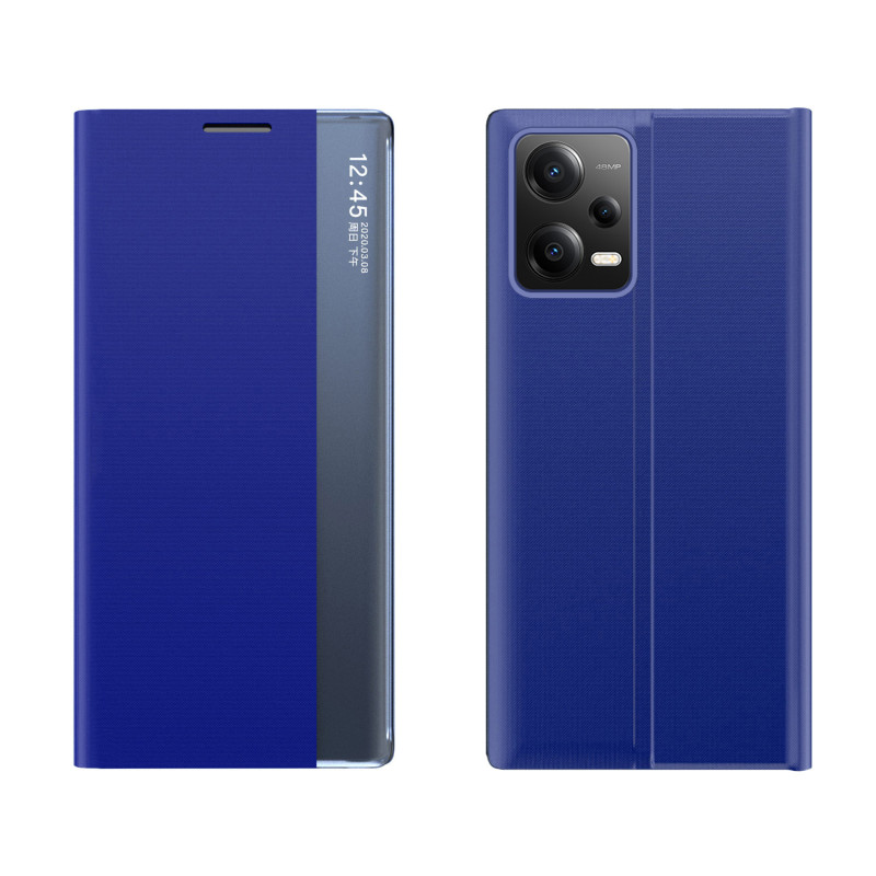Naujas Sleep Case dėklas, skirtas Xiaomi Redmi Note 12 Pro+ dangtelis su atvartu mėlynos spalvos stovu