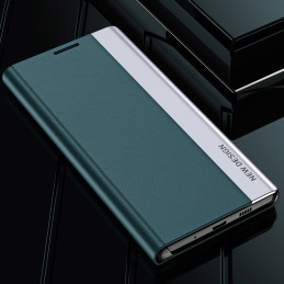 Sleep Case Pro dėklas, skirtas Xiaomi Redmi Note 12 Pro+ su atvartu, mėlynas stovas