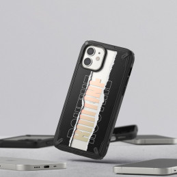 Ringke Fusion X Design dėklo šarvuotas dangtelis su rėmeliu iPhone 12 mini black (Rutine) (XDAP0020)
