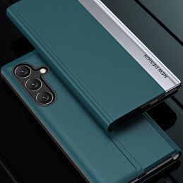 Sleep Case Pro dėklas, skirtas Samsung Galaxy A24 4G su atverčiamu stovu, juodas