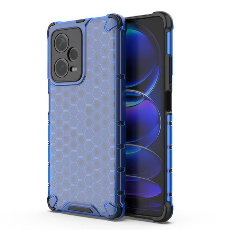 Korinis dėklas Xiaomi Redmi Note 12 Pro+ šarvuotajam hibridiniam dangteliui mėlynas