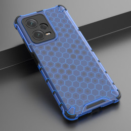 Korinis dėklas Xiaomi Redmi Note 12 Pro+ šarvuotajam hibridiniam dangteliui mėlynas