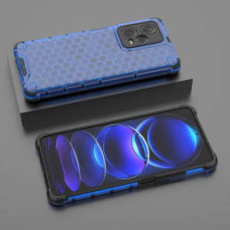 Korinis dėklas Xiaomi Redmi Note 12 Pro+ šarvuotajam hibridiniam dangteliui mėlynas