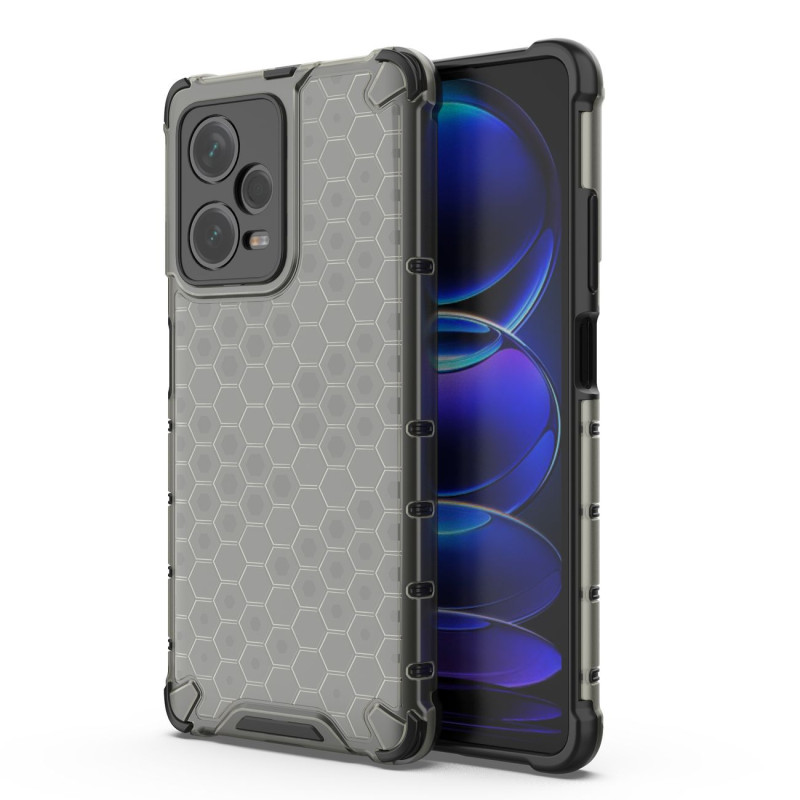 Korinis dėklas skirtas Xiaomi Redmi Note 12 Pro+ šarvuotam hibridiniam dangčiui, juodas