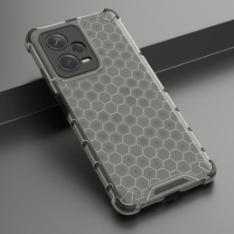 Korinis dėklas skirtas Xiaomi Redmi Note 12 Pro+ šarvuotam hibridiniam dangčiui, juodas