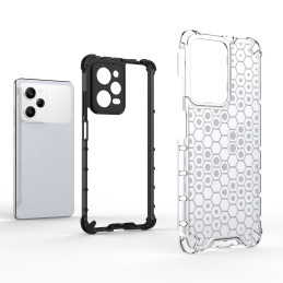 Korinis dėklas Xiaomi Redmi Note 12 Pro / Poco X5 Pro 5G šarvuotas hibridinis dangtelis juodas
