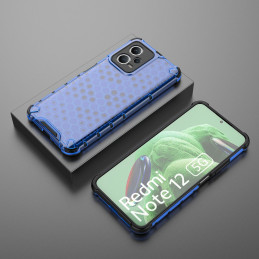 Korinis dėklas skirtas Xiaomi Redmi Note 12 5G / Poco X5 5G šarvuotas hibridinis dangtelis mėlynas