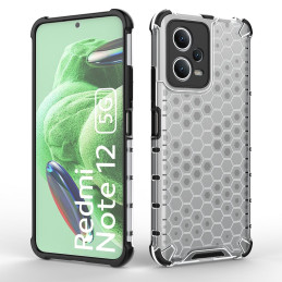 Korinis dėklas Xiaomi Redmi Note 12 5G / Poco X5 5G šarvuotam hibridiniam dangčiui juodas