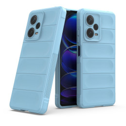 „Magic Shield“ dėklas, skirtas Xiaomi Redmi Note 12 Pro+ lankstus šarvuotas dangtelis šviesiai mėlynas