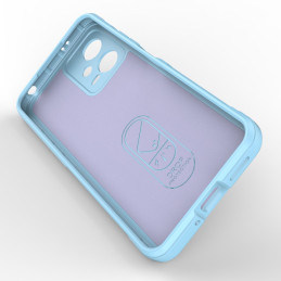 Magic Shield Case Xiaomi Redmi Note 12 5G / Poco X5 5G lankstus šarvų dangtelis šviesiai mėlynas