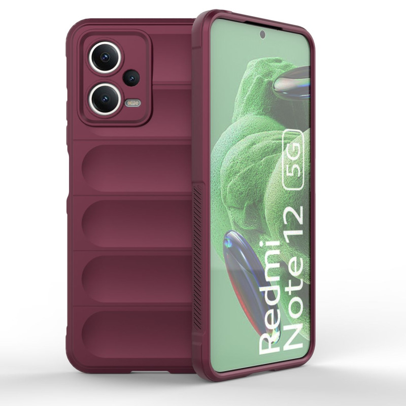 „Magic Shield“ dėklas, skirtas Xiaomi Redmi Note 12 5G / Poco X5 5G lankstus šarvų dangtelis bordo spalvos