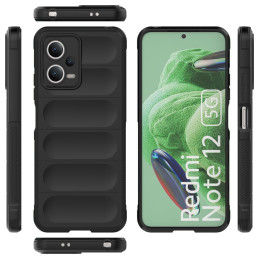 „Magic Shield“ dėklas, skirtas Xiaomi Redmi Note 12 5G / Poco X5 5G lankstus šarvų dangtelis juodas