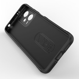 „Magic Shield“ dėklas, skirtas Xiaomi Redmi Note 12 5G / Poco X5 5G lankstus šarvų dangtelis juodas