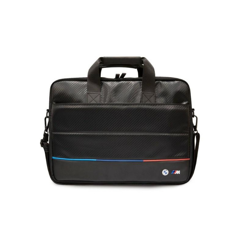 BMW Carbon Tricolor krepšys 16" nešiojamam kompiuteriui - juodas