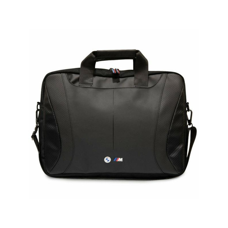 BMW Carbon&Perforated krepšys 16" nešiojamam kompiuteriui - juodas