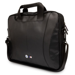 BMW Carbon&Perforated krepšys 16" nešiojamam kompiuteriui - juodas