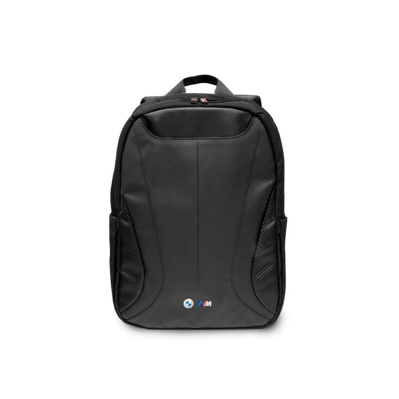 BMW Carbon&Leather Tricolor kuprinė skirta 16" nešiojamam kompiuteriui - juoda