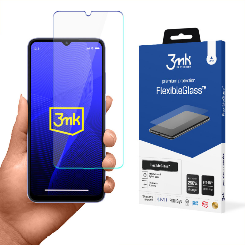3mk FlexibleGlass™ hibridinis stiklas ant Xiaomi Redmi 12C