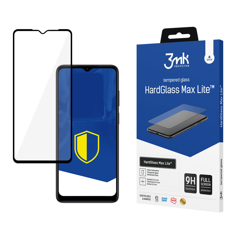 9H 3mk HardGlass Max Lite™ stiklas, skirtas Motorola Moto E22