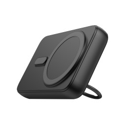Belaidis maitinimo blokas 10000mAh Joyroom JR-W050 20W MagSafe su stovu + USB-C laidas - juodas