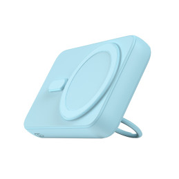 Belaidis maitinimo blokas 10000mAh Joyroom JR-W050 20W MagSafe su stovu + USB-C laidas - mėlynas