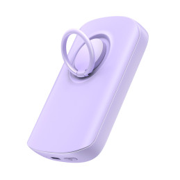 Belaidis maitinimo blokas 6000mAh Joyroom JR-W030 20W MagSafe su žiedu ir stovu - violetinė