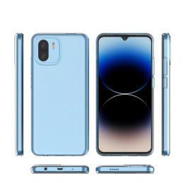 Itin skaidrus 0,5 mm dėklas, skirtas Xiaomi Redmi A2 / Redmi A1 plonu dangteliu, skaidrus