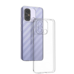 Itin skaidrus 0,5 mm dėklas, skirtas Xiaomi Redmi 11A / Poco C55 / Redmi 12C plonu dangteliu, skaidrus