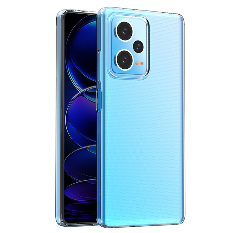 Itin skaidrus 0,5 mm dėklas, skirtas Xiaomi Redmi Note 12 Pro+ plonu dangteliu, skaidrus
