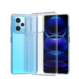 Itin skaidrus 0,5 mm dėklas, skirtas Xiaomi Redmi Note 12 Pro+ plonu dangteliu, skaidrus