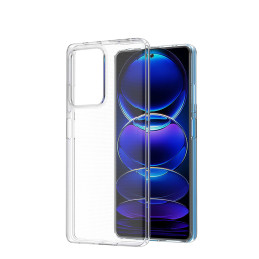 Itin skaidrus 0,5 mm dėklas, skirtas Xiaomi Redmi Note 12 Pro+ plonu dangteliu, skaidrus