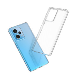 Itin skaidrus 0,5 mm dėklas, skirtas Xiaomi Redmi Note 12 Pro+ plonu dangteliu, skaidrus