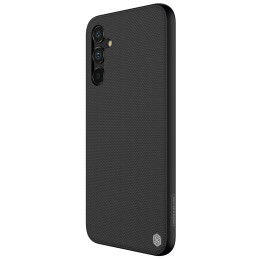 Nillkin tekstūruotas dėklas, skirtas Samsung Galaxy A34 5G, sustiprintas nailoninis dangtelis, juodas