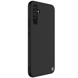 Nillkin tekstūruotas dėklas, skirtas Samsung Galaxy A34 5G, sustiprintas nailoninis dangtelis, juodas