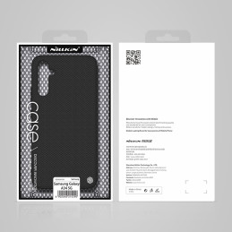 Nillkin tekstūruotas dėklas, skirtas Samsung Galaxy A34 5G, sustiprintas nailoninis dangtelis, juodas