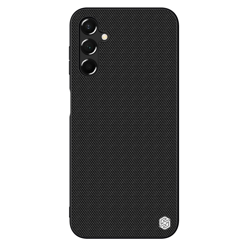 Nillkin tekstūruotas dėklas, skirtas Samsung Galaxy A14 5G / Galaxy A14 sustiprintas nailoninis dangtelis juodas