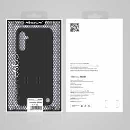Nillkin tekstūruotas dėklas, skirtas Samsung Galaxy A14 5G / Galaxy A14 sustiprintas nailoninis dangtelis juodas
