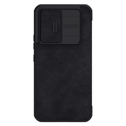 Nillkin Qin Leather Pro Case Dėklas, skirtas Samsung Galaxy A54 5G Flip Cover Camera Protector Black