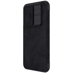 Nillkin Qin Leather Pro Case Dėklas, skirtas Samsung Galaxy A54 5G Flip Cover Camera Protector Black