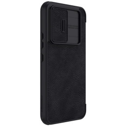 Nillkin Qin Leather Pro Case Dėklas, skirtas Samsung Galaxy A54 5G Flip Cover Camera Protector Black