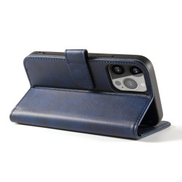 Magnetinis dėklas, skirtas Xiaomi Redmi Note 12 5G / Poco X5 5G dangteliu su apverčiamu piniginės stovu mėlyna