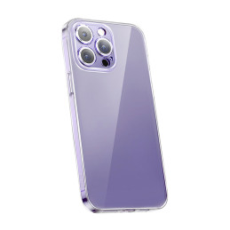 Baseus Crystal Case dėklas iPhone 14 Pro Max plonas dangtelis + skaidrus stiklas