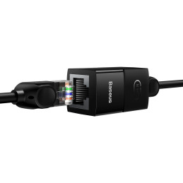 Tinklo jungtis Ethernet kabelio jungtis RJ-45 Baseus AirJoy Series 10 vnt - juoda