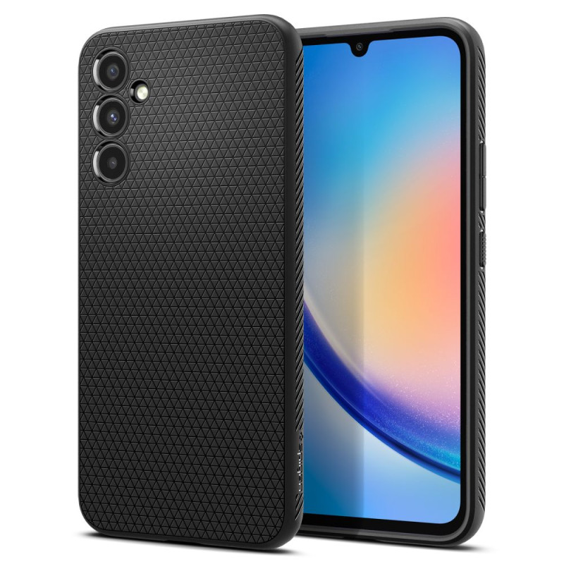 Spigen Liquid Air dėklas, skirtas Samsung Galaxy A34 5G - matinė juoda